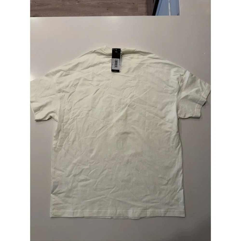 adidas Texas A&M T-shirt KB0742 Mens L Off-White Embroidered Logo NWT